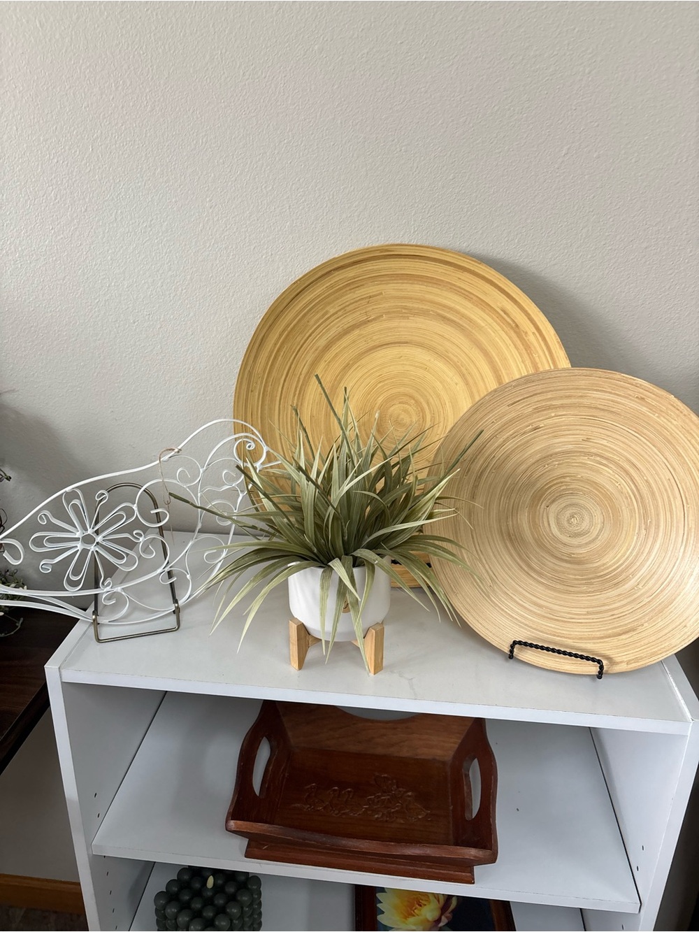 Natural‎ Woven Wall Plates x2